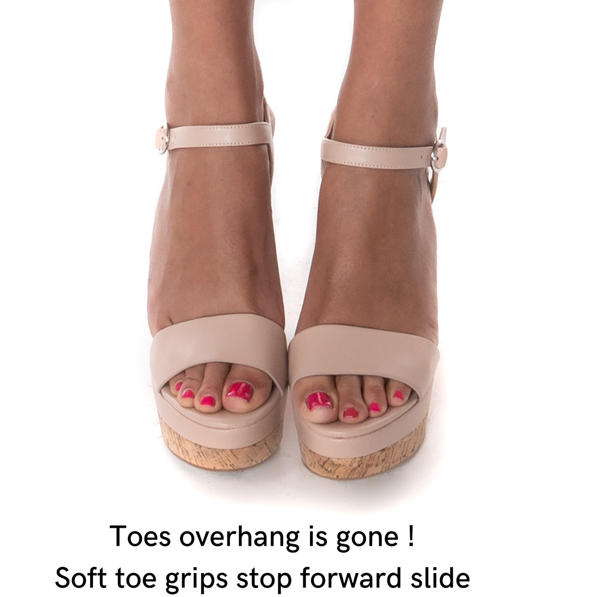 High Heel Shoe Inserts 2&quot;+ heels, Rebounding Soft Polyurethane, Ergonomic Toe Grips, Hand Finished