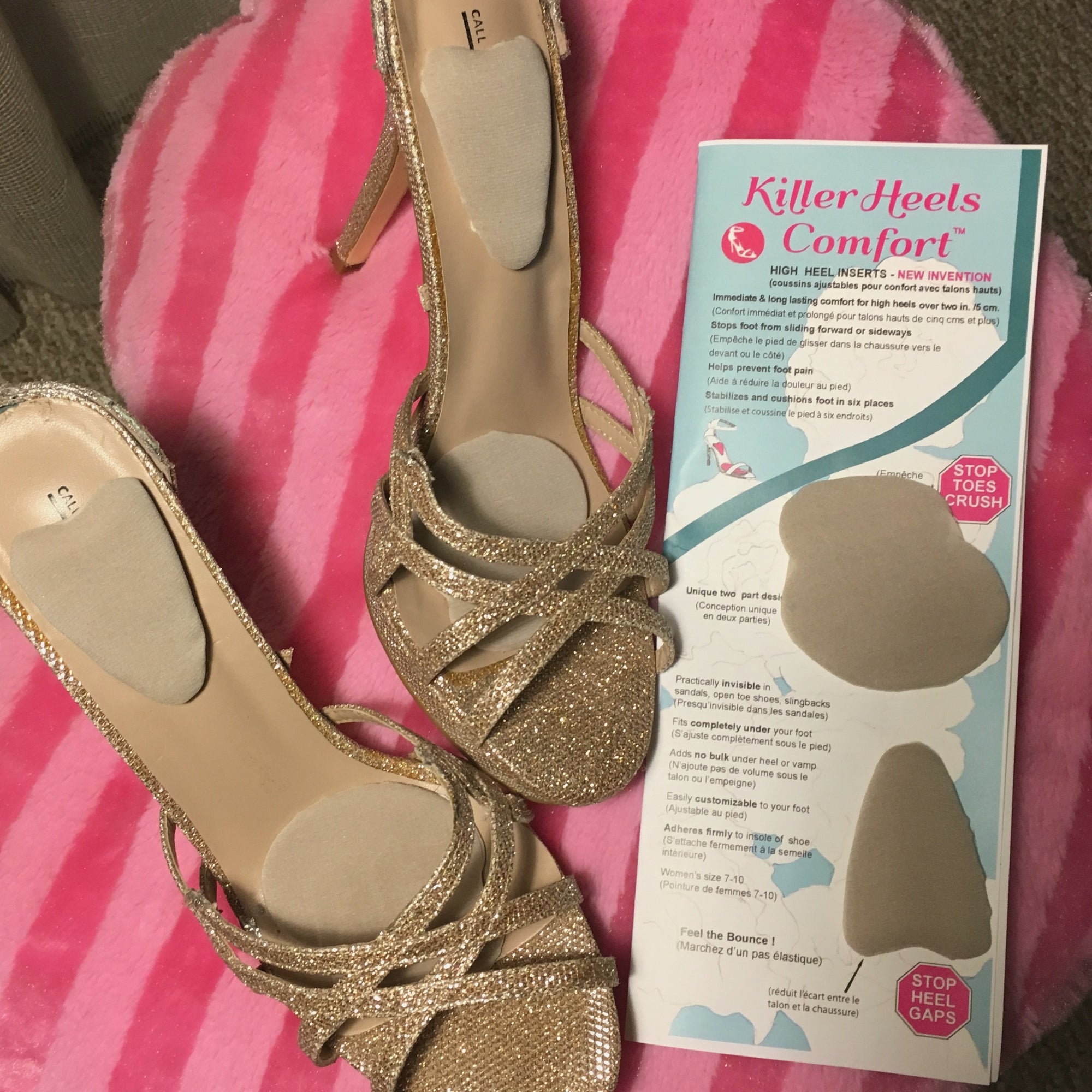 high heel shoe inserts silk covered, eliminate all high heel pain