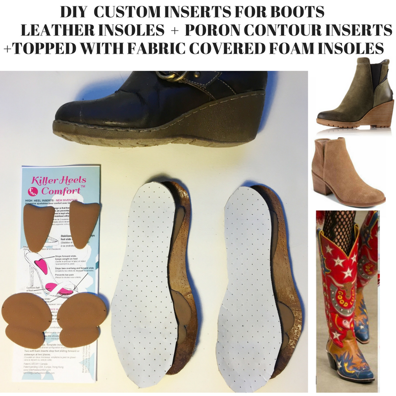 Stuff Boot Inserts DIY custom Insoles/Inserts for winter wedge boots, cowboy boots or che ...