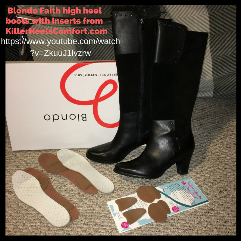 Blondo Faith boots with killerheelscomfort.com inserts