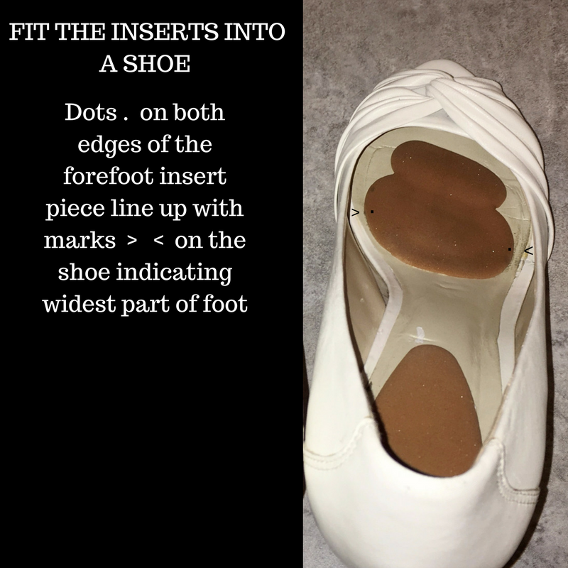 Style has never had such comfort!  New, patented 2017 high heel shoe inserts. Available here & Amazon.com