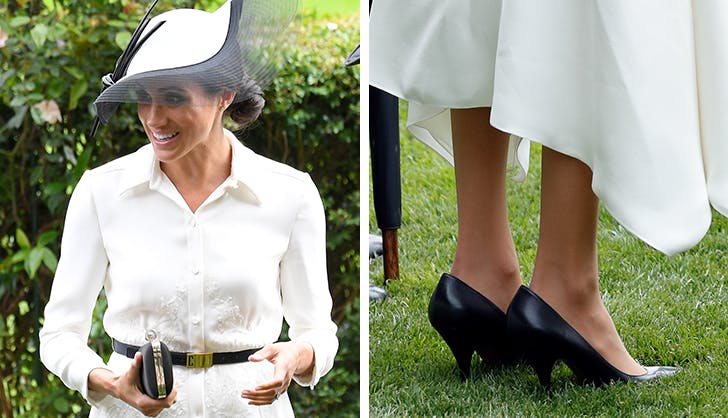 Meghan Markle wearing shoes too big